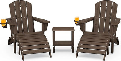 Folding Adjustable Pull Out Adirondack Chair